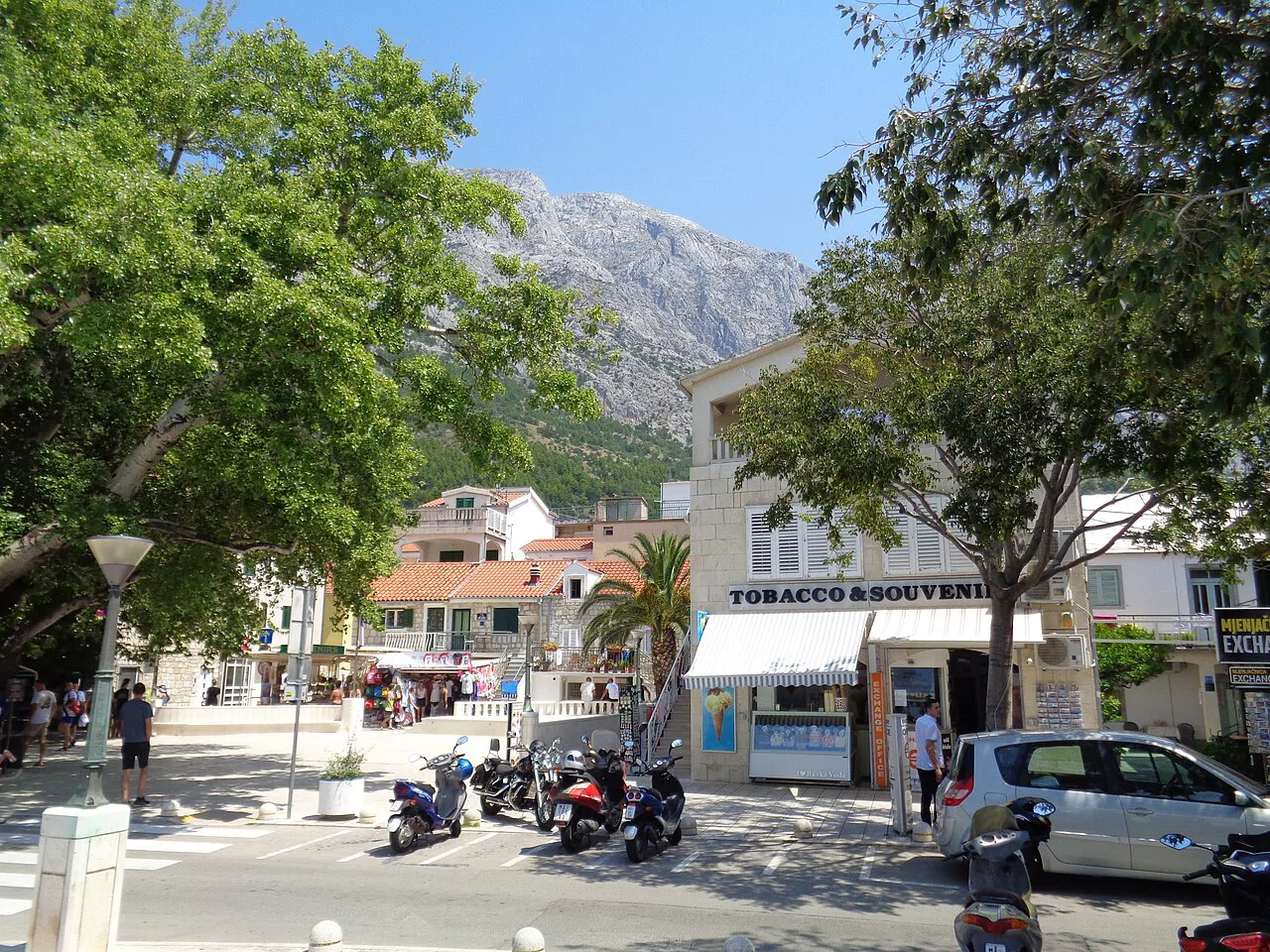 The centre of Baška Voda.