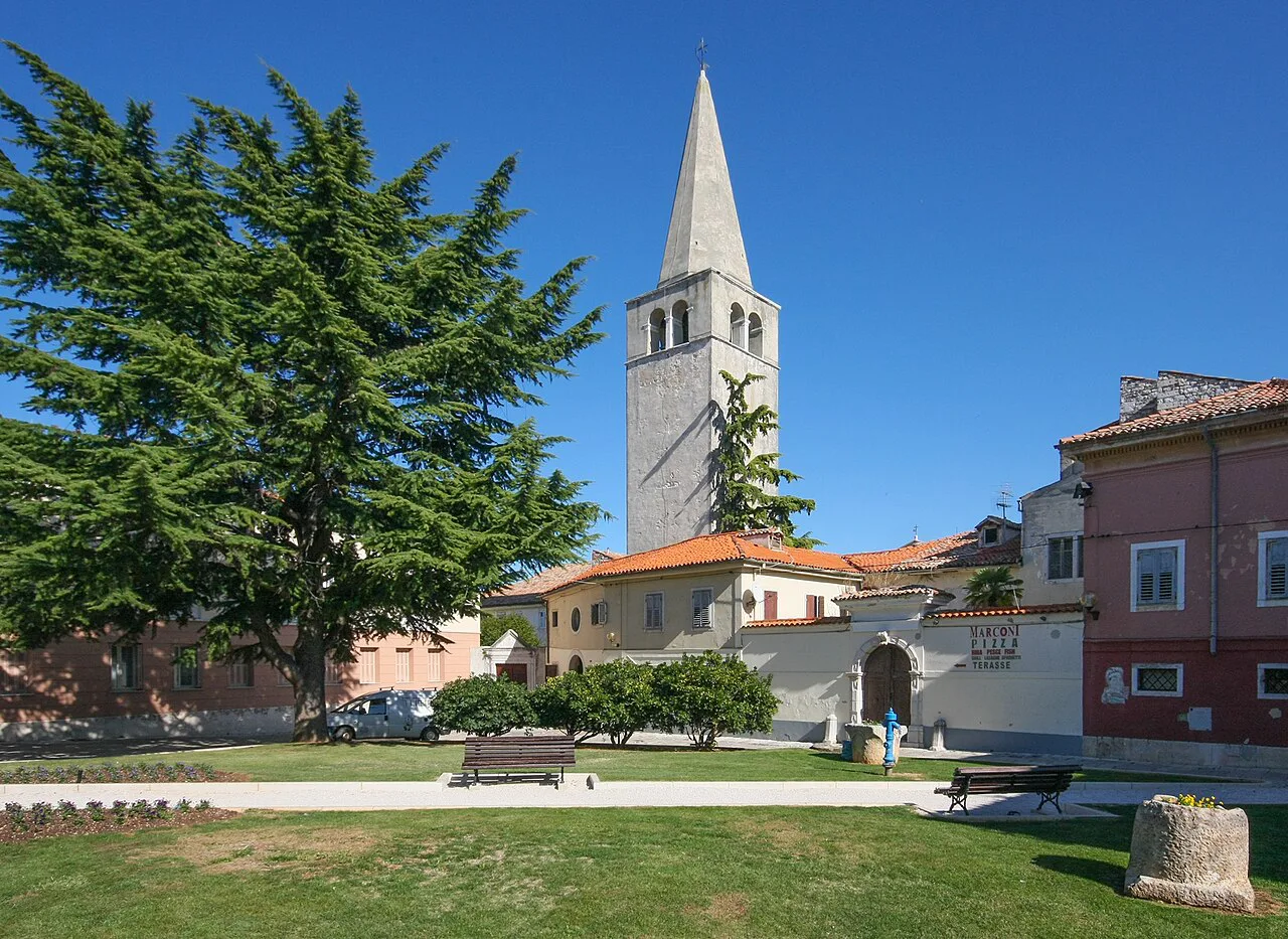 Bell tower of the Euphrasian Basilica, Poreč.