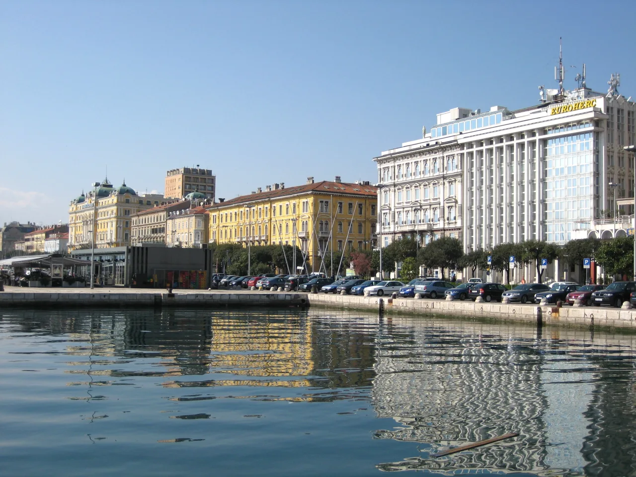 The Riva waterfront in Rijeka.