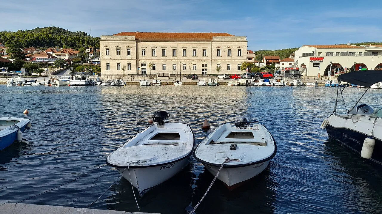 Boats in the harbour at Stari Grad, Hvar.