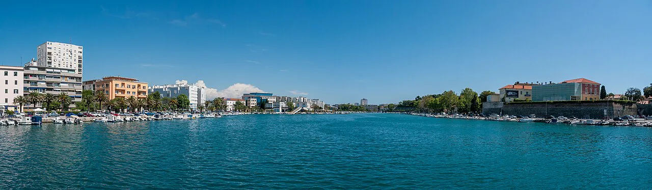 The harbour seen from the City Bridge, Zadar.
