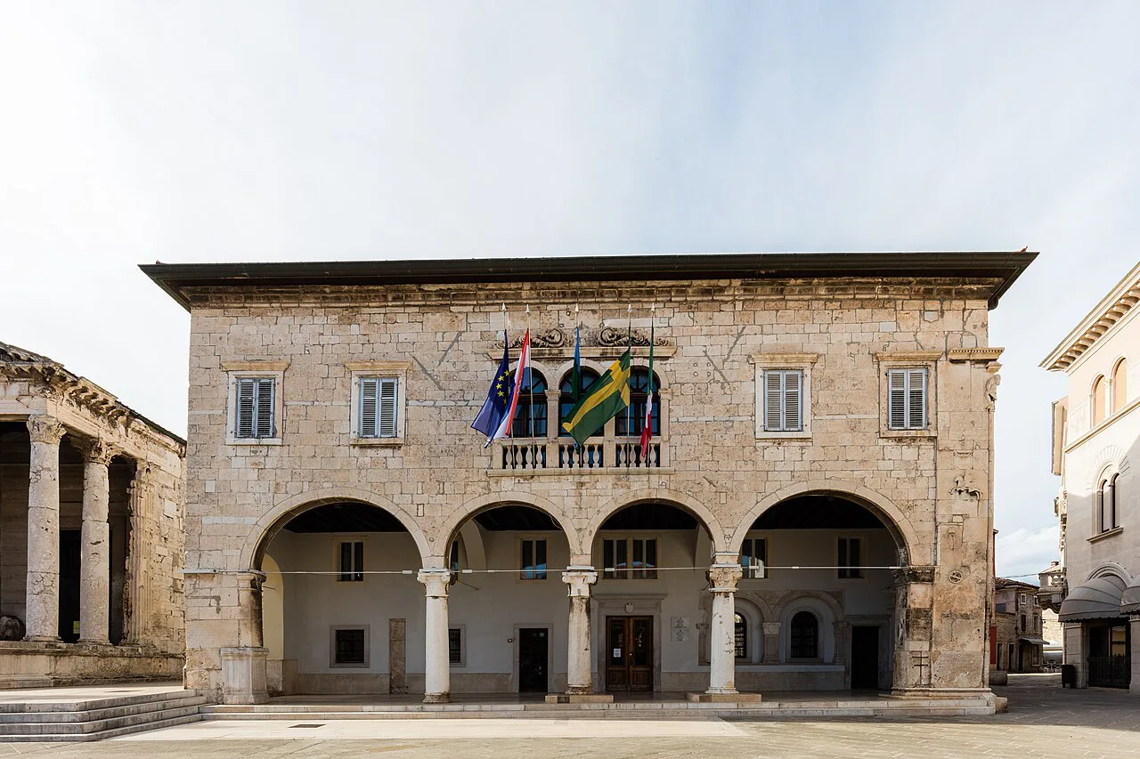The town hall on the Forum, Pula.