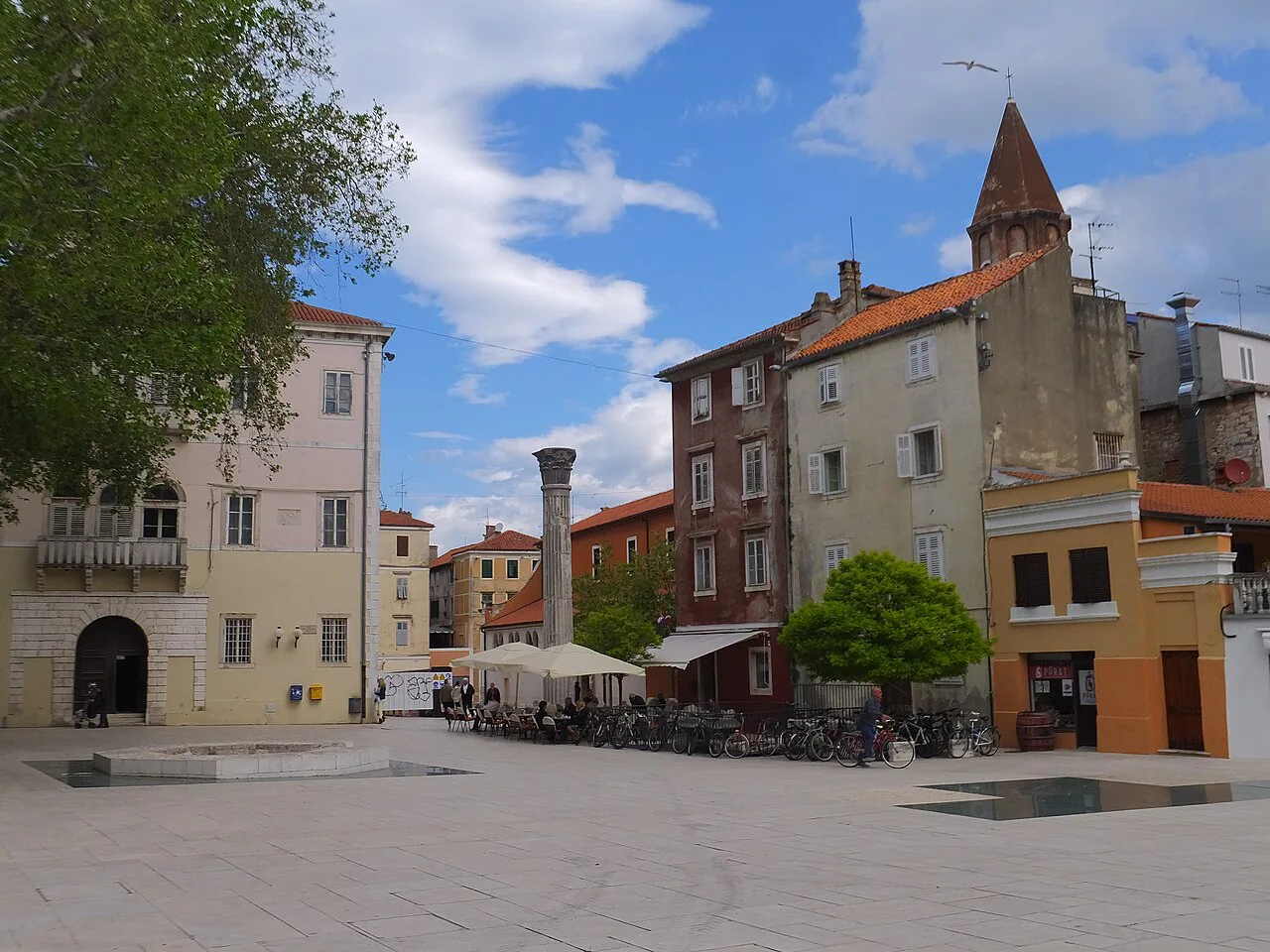 Cafe Ritual on an old-town square, Zadar.