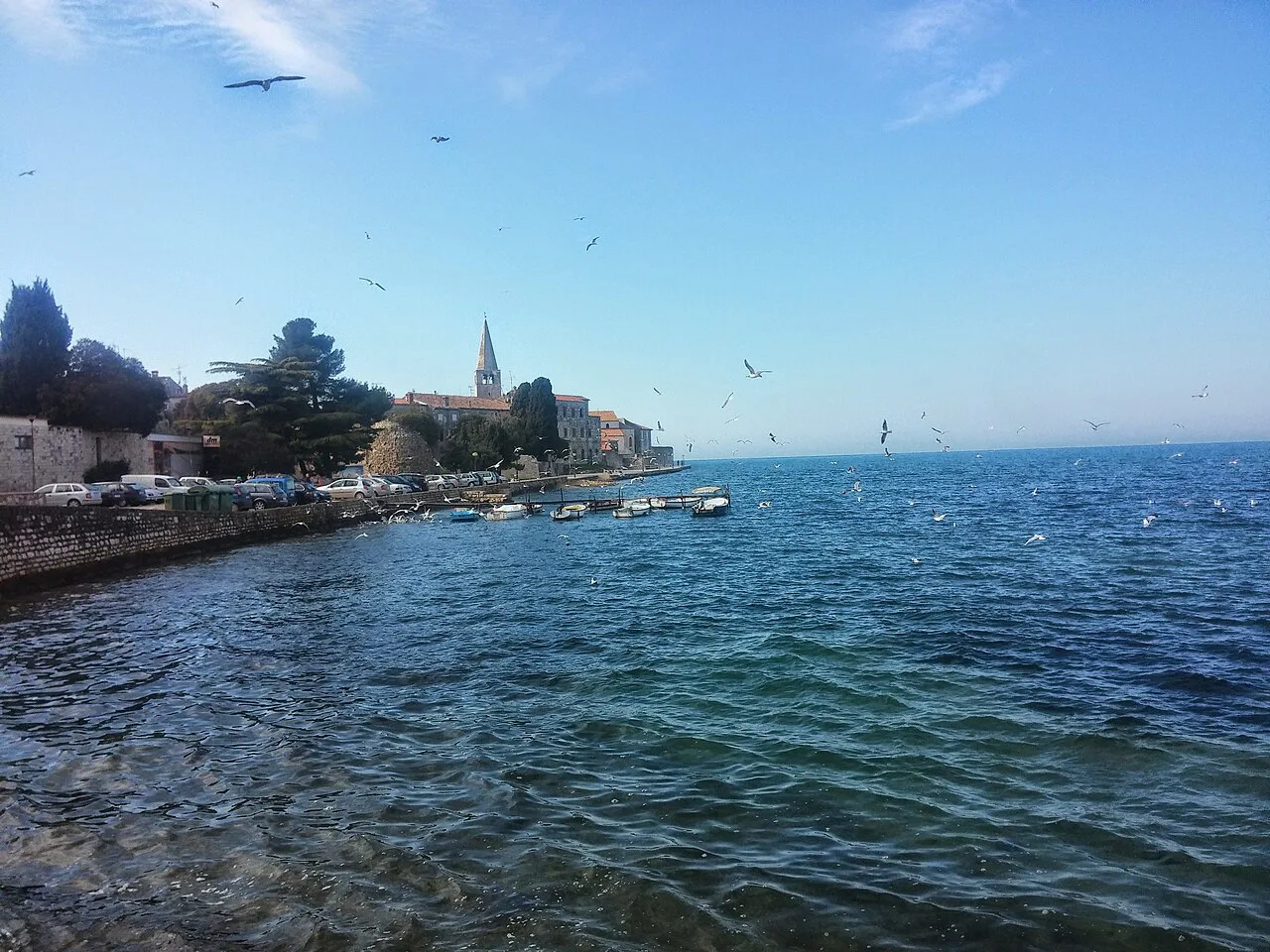 The Poreč seafront.