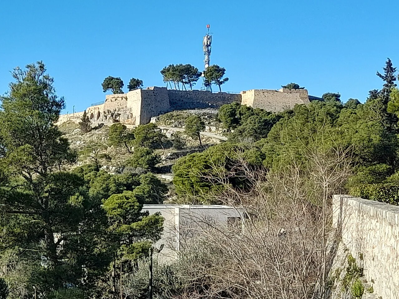 A hilltop fortress above Šibenik.