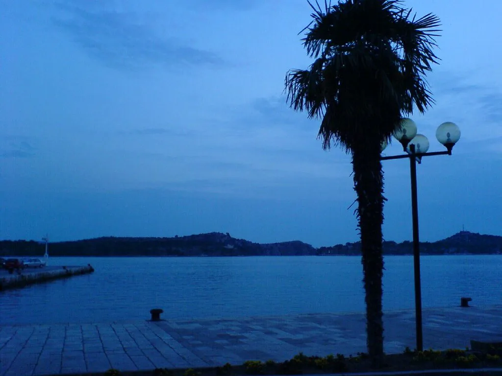 The waterfront at dusk, Šibenik.