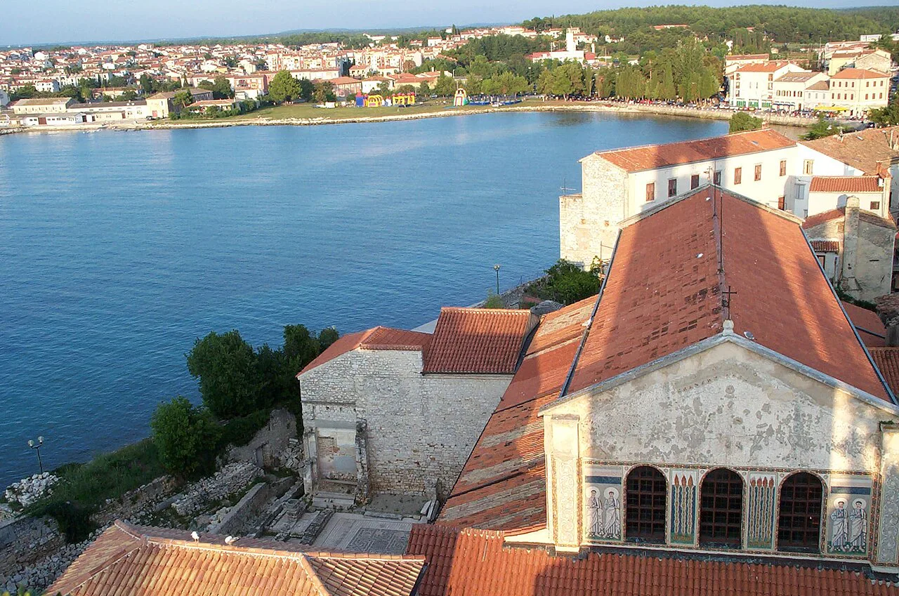 The Euphrasian Basilica and the sea, Poreč.