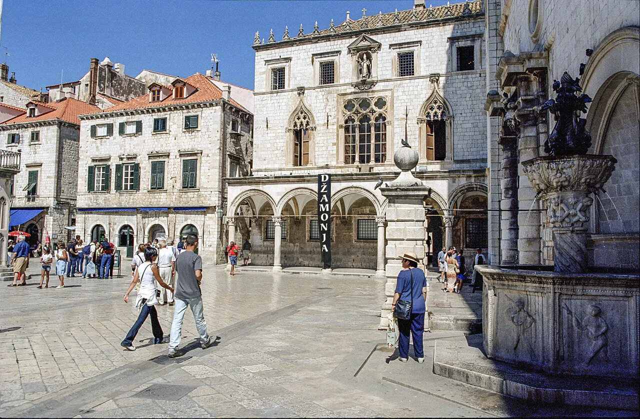 The Stradun and Sponza Palace, Dubrovnik.