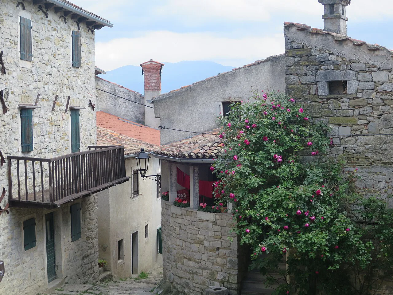 Stone houses in Hum, Istria.