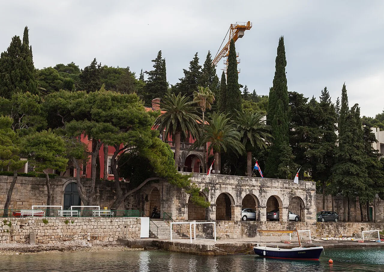 The town hall by the waterfront, Cavtat.