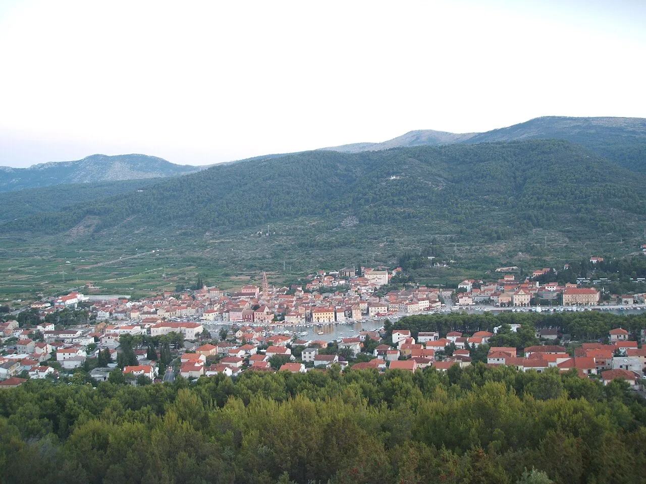 Stari Grad seen from Glavica hill, Hvar.