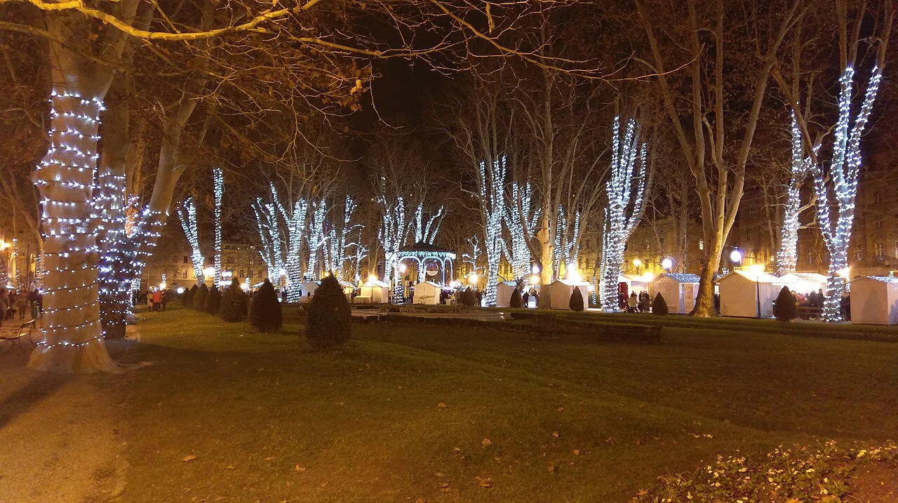 Christmas lights in Zagreb.