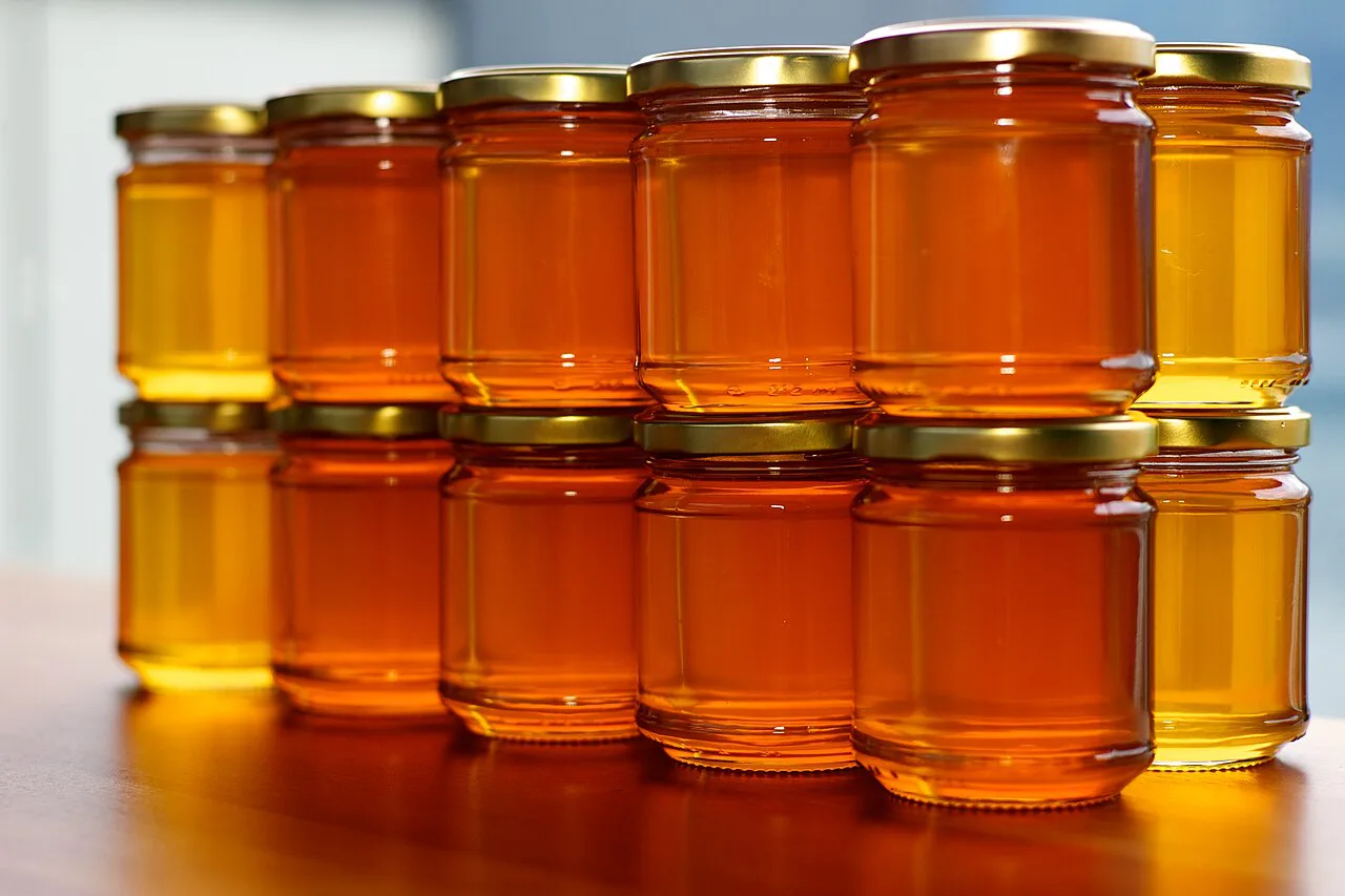 Jars of honey.