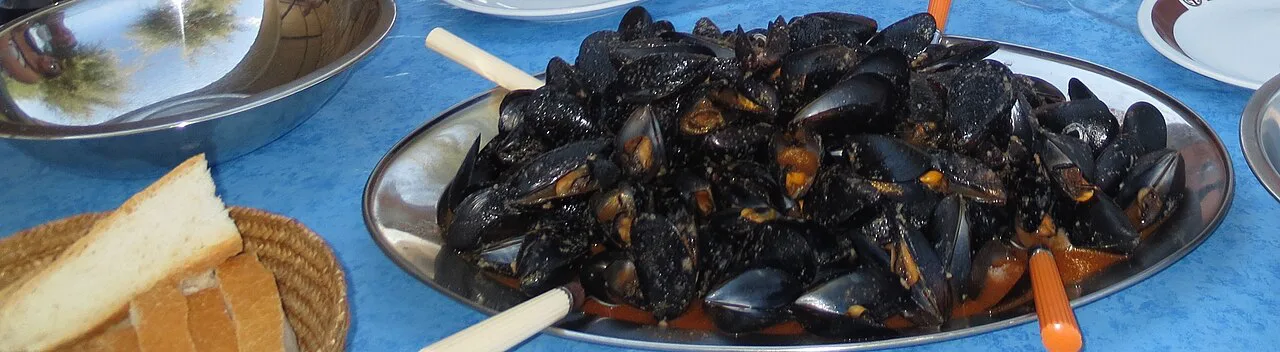 Mussels na buzaru, Pelješac.