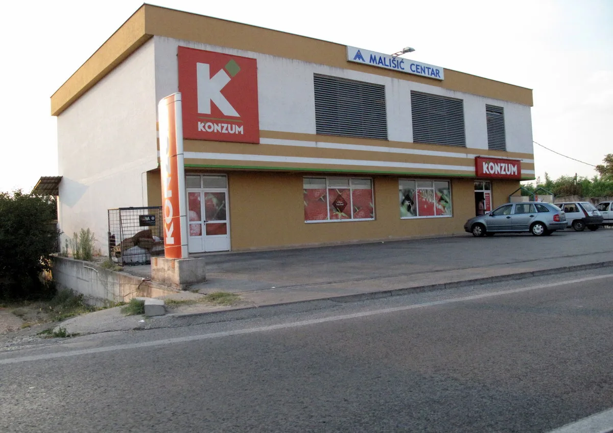 A Konzum supermarket in Croatia.