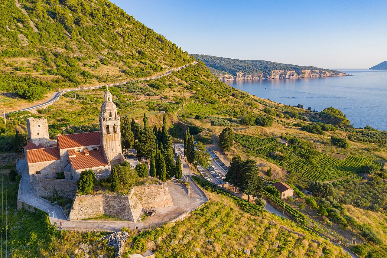 St Nicholas' Church above Komiža, Vis.