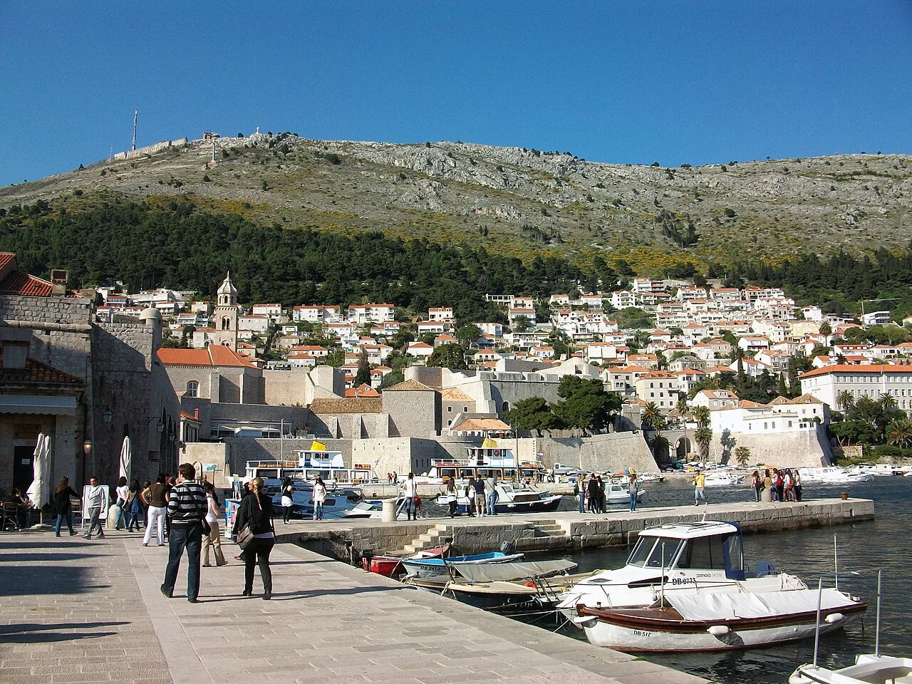 The Old Port quay, Dubrovnik.