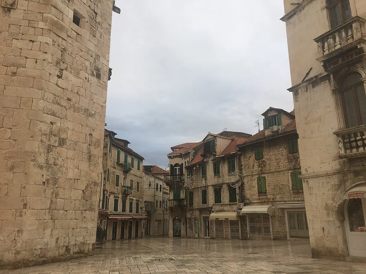 A square in Split's historic centre.