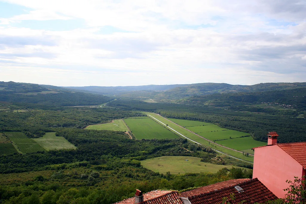 The valley below Motovun, Istria.