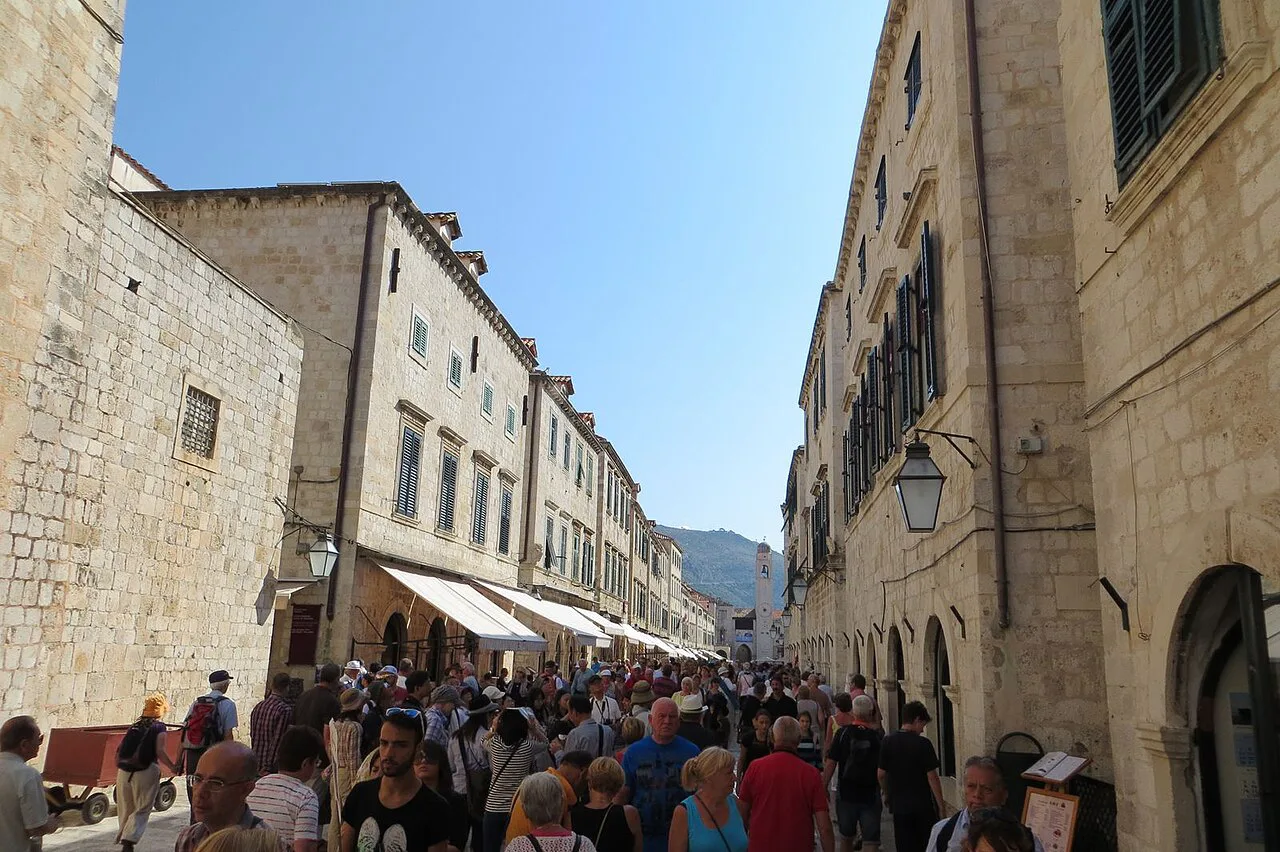 The Stradun, Dubrovnik's main street.