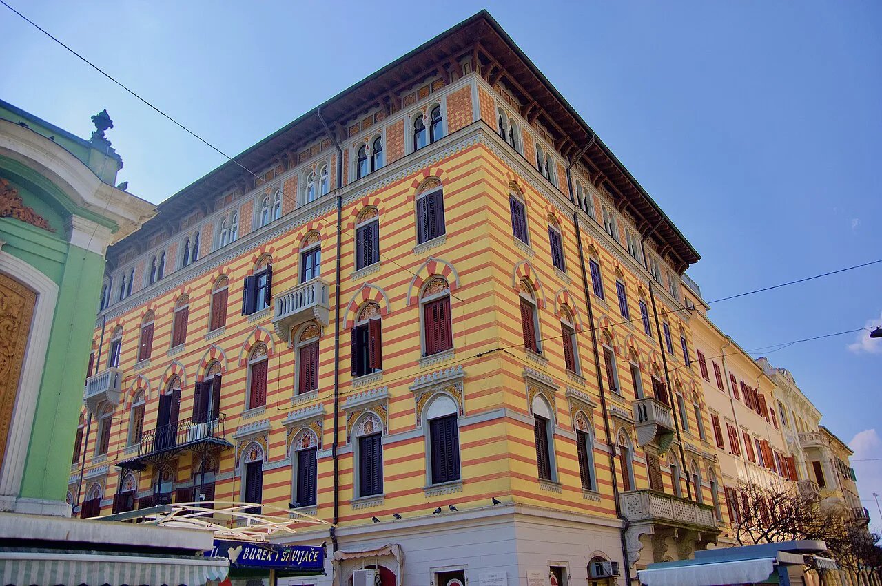 The Turkish House by the city market, Rijeka.