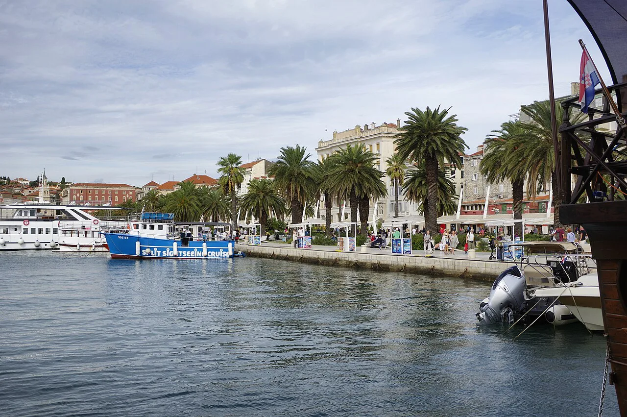 The Riva and harbour, Split.