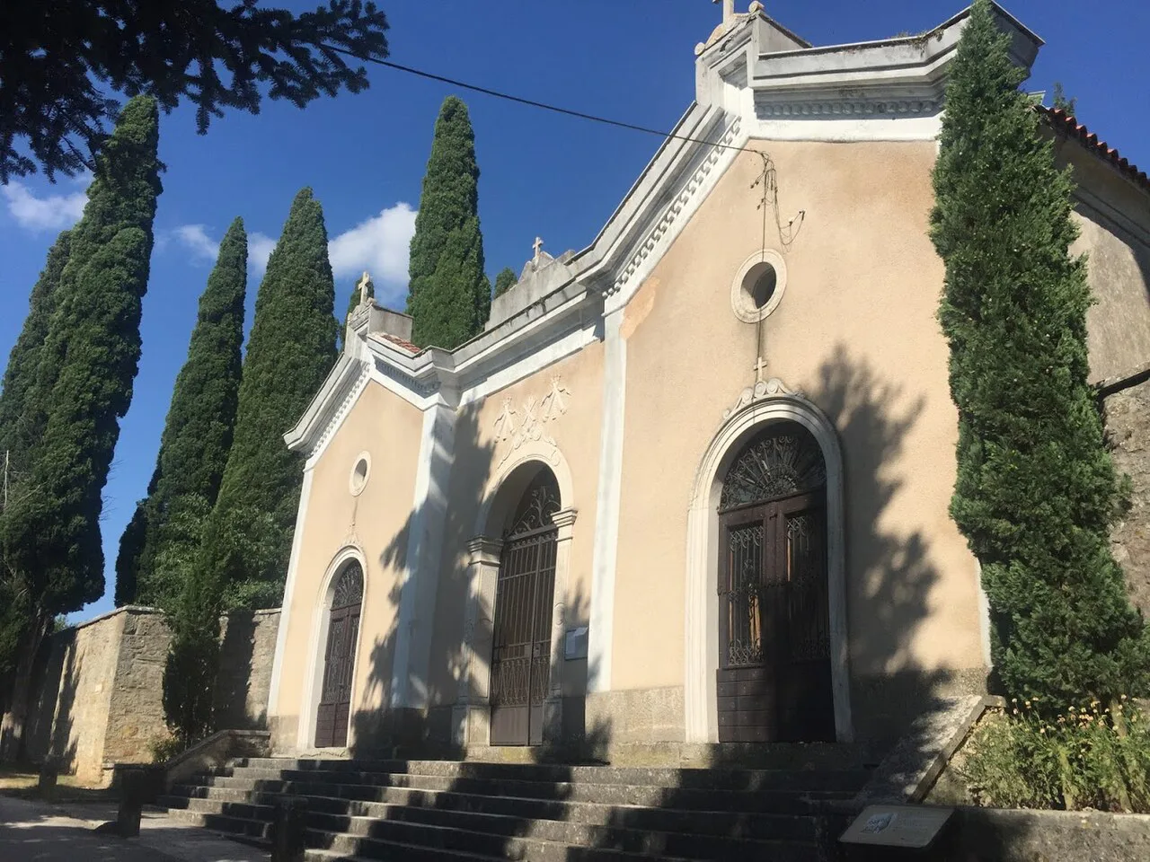 The Church of Saints Cosmas and Damian by the town gate, Grožnjan.