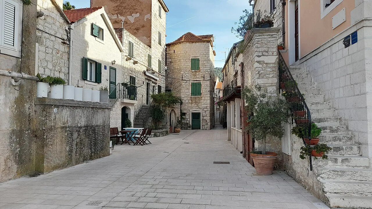 A stone lane in Stari Grad, Hvar.