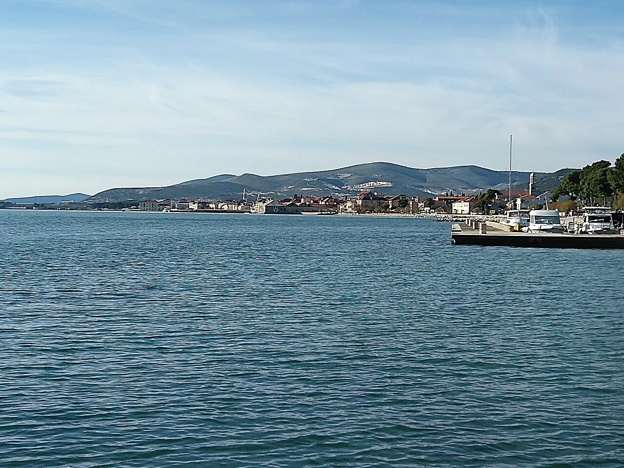 The sea at Kaštela.