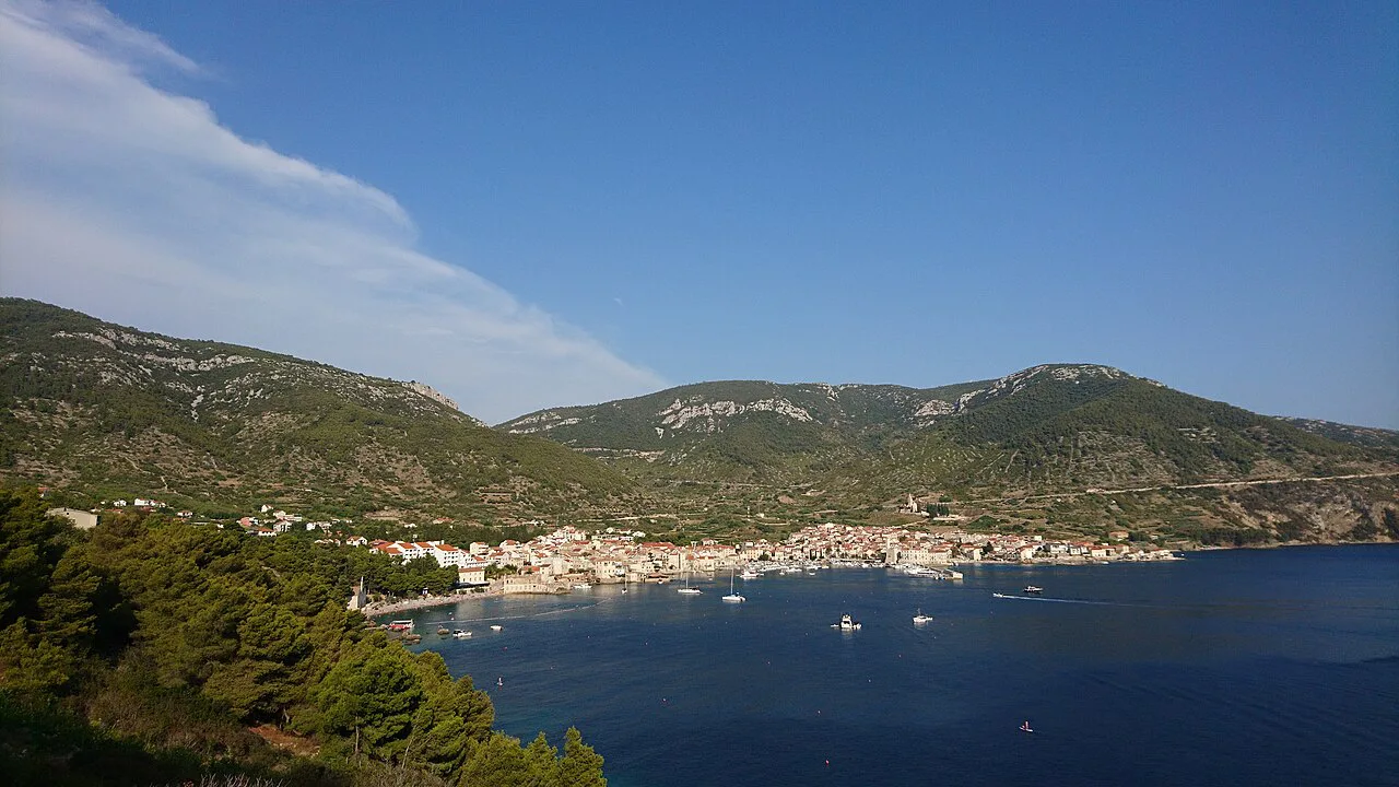 Komiža bay on the island of Vis.