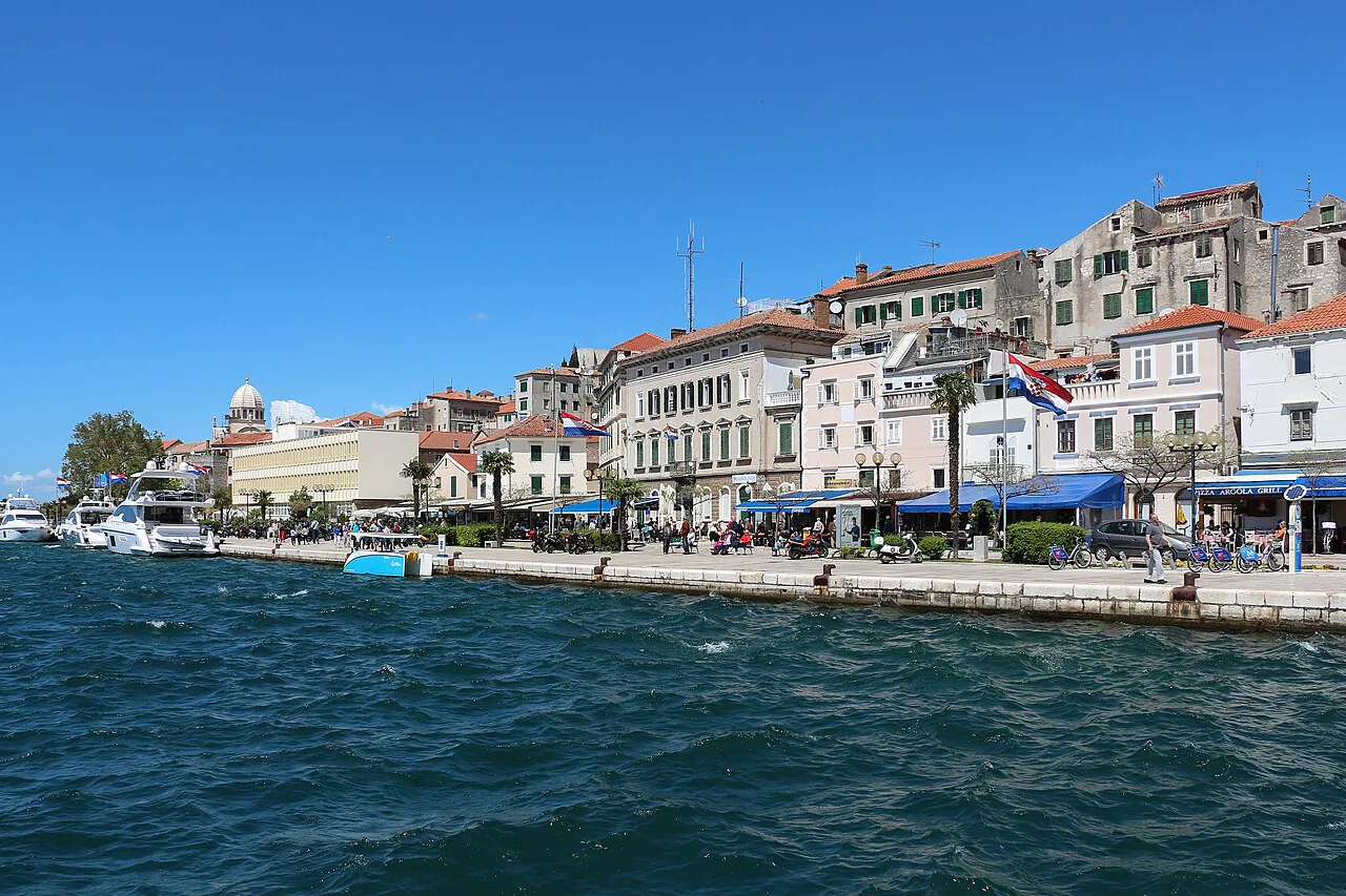 The waterfront of Šibenik.