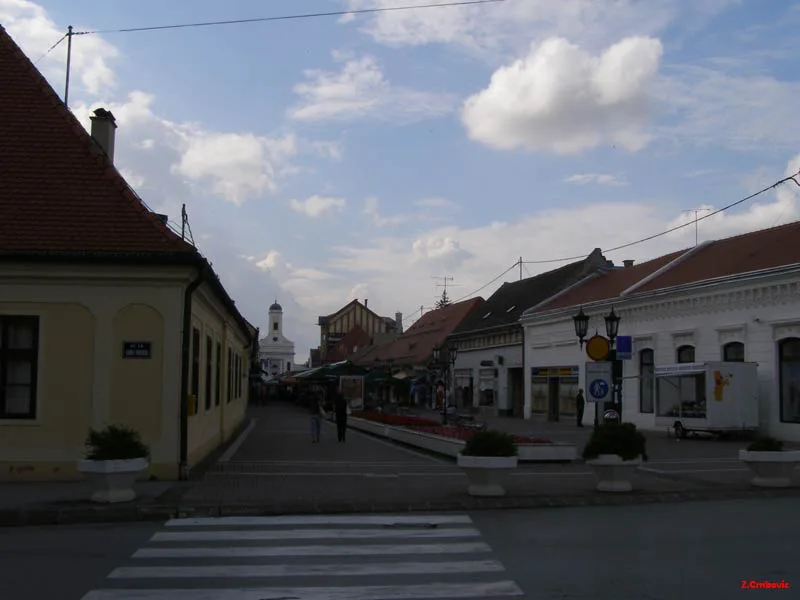 A street in Đakovo, Slavonia.