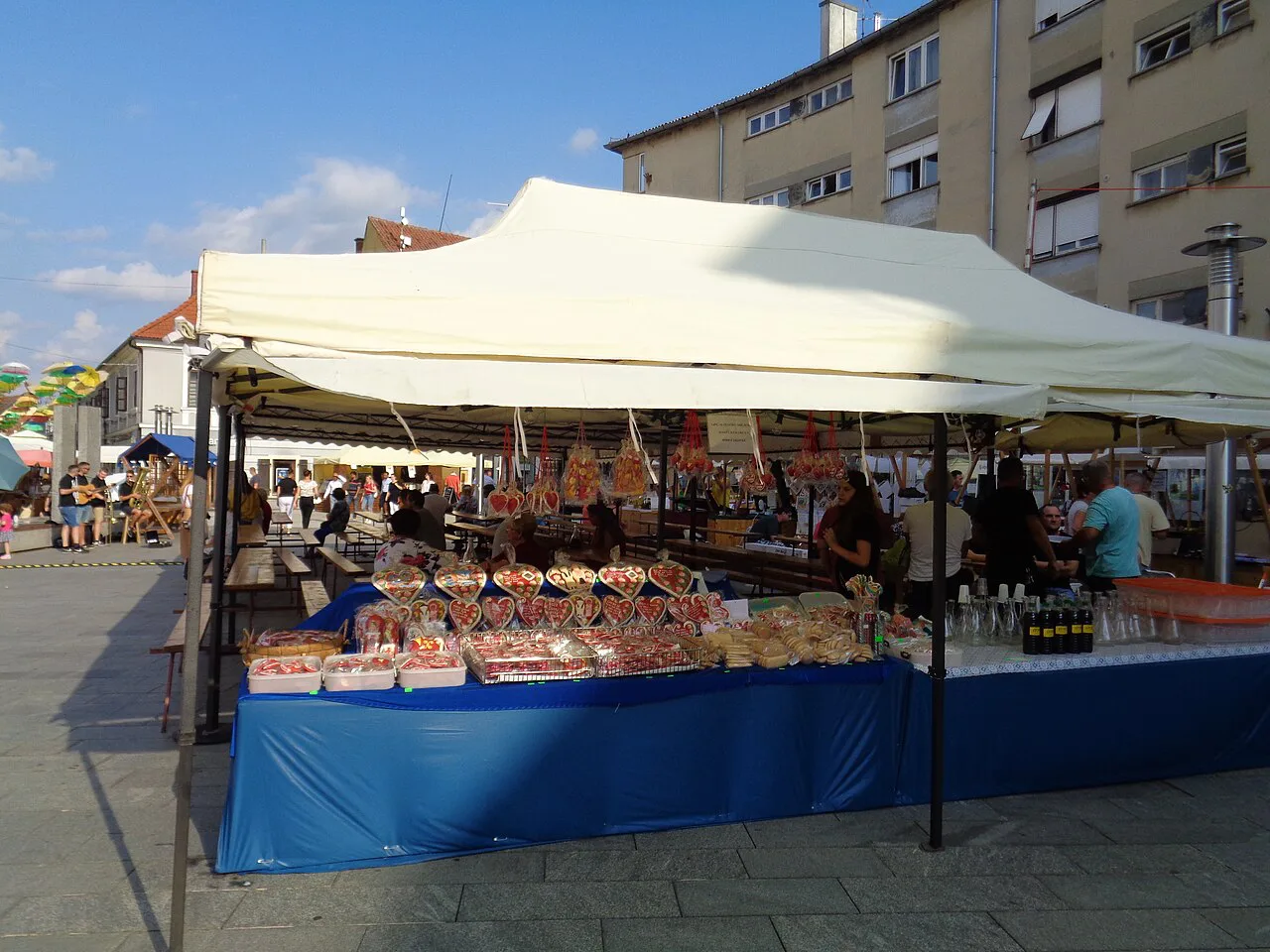 A licitar stall at the Porcijunkulovo fair, Čakovec.