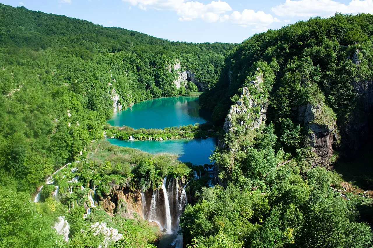 Plitvice Lakes National Park in Lika.