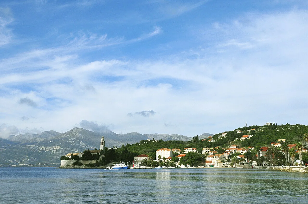 Lopud seen from the sea.