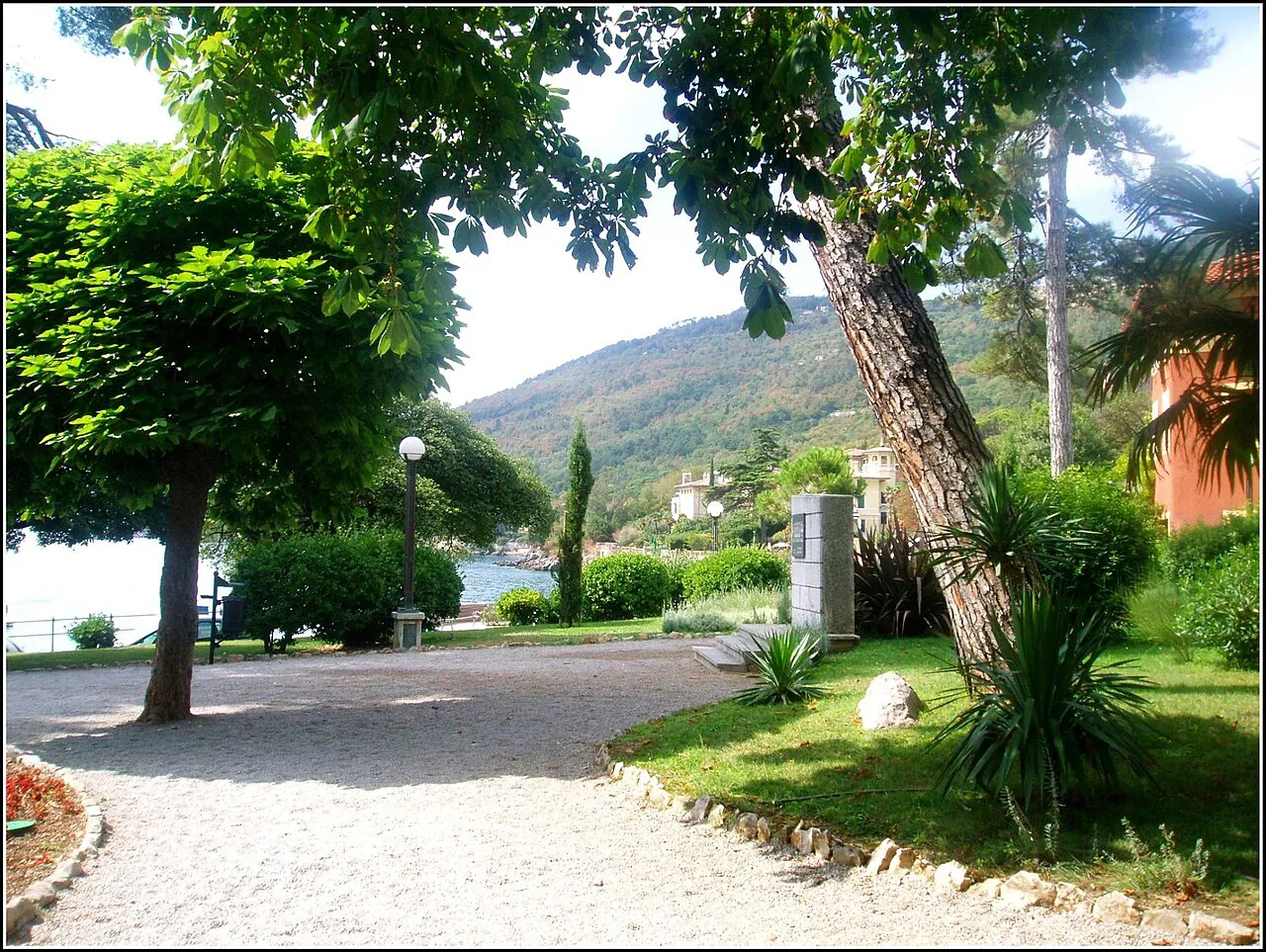 A park path in Lovran.