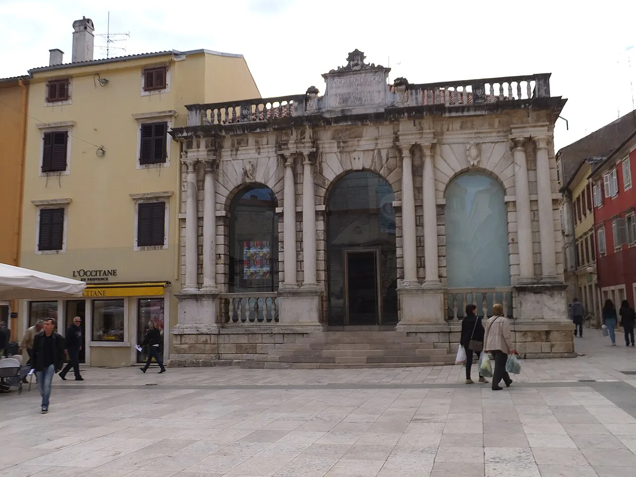 The city loggia on Narodni trg, Zadar.