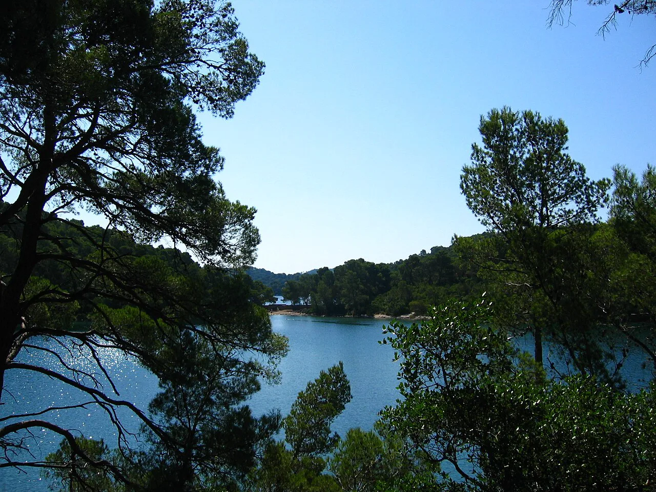 The Small Lake on the island of Mljet.