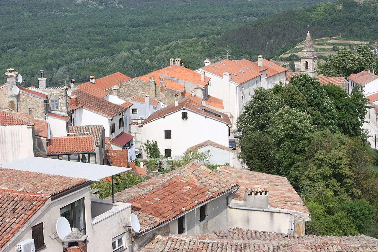 Rooftops of Motovun, Istria.