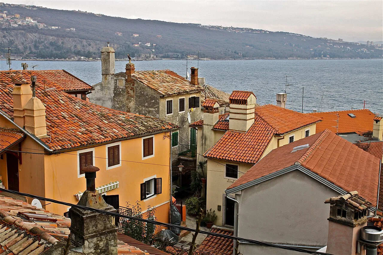 Rooftops above the sea, Opatija.