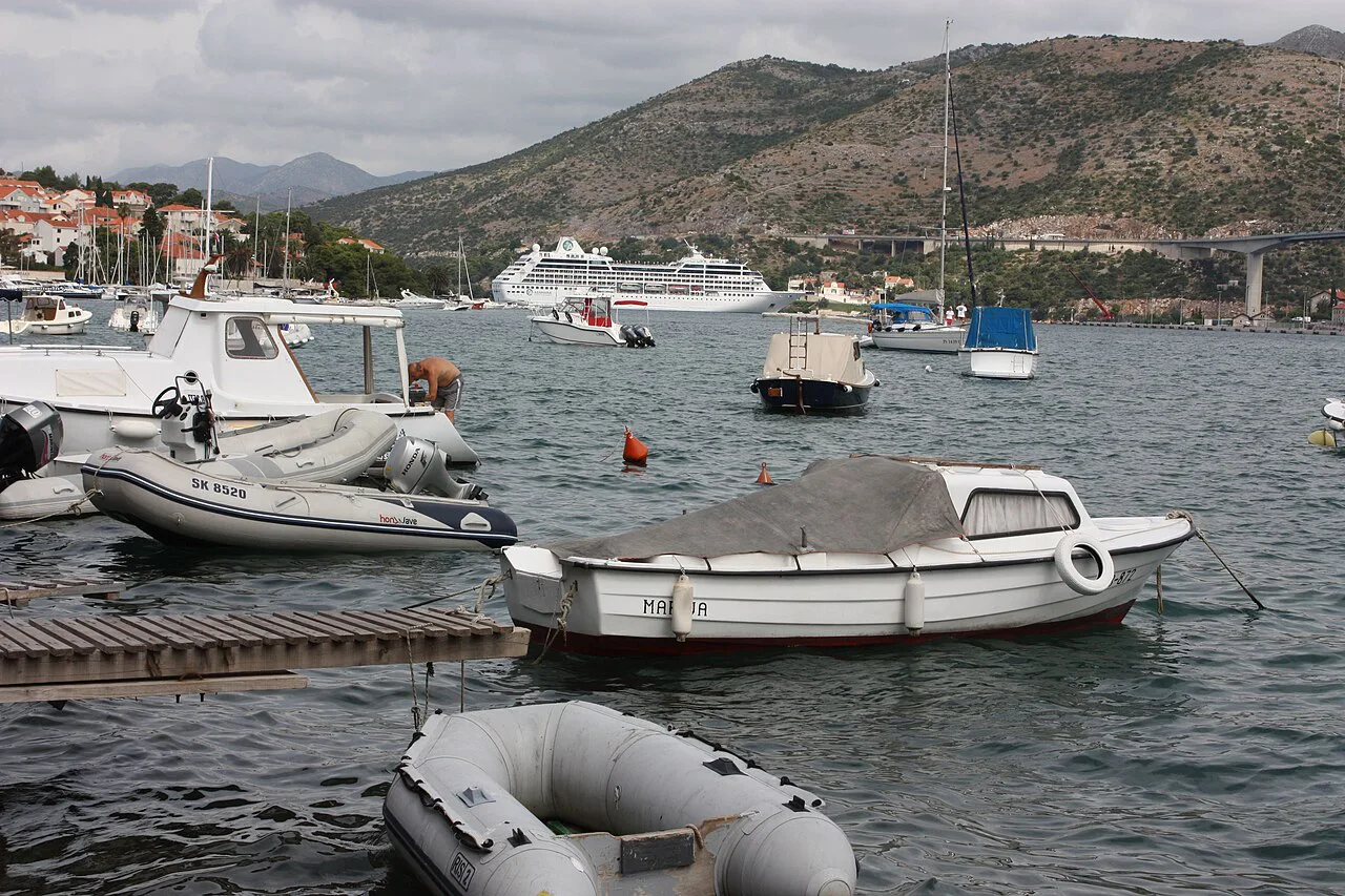 Boats in Gruž harbour, Dubrovnik.