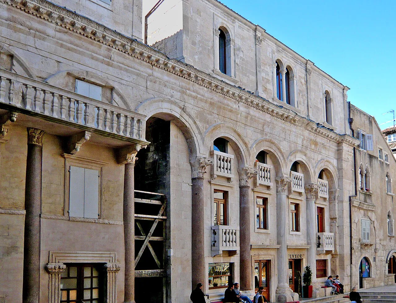 Houses built into Diocletian's Palace, Split.