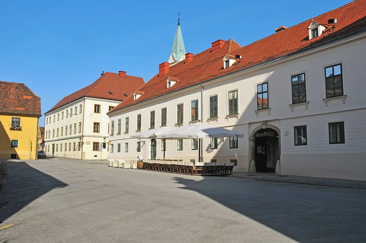 A square in Zagreb's old town.