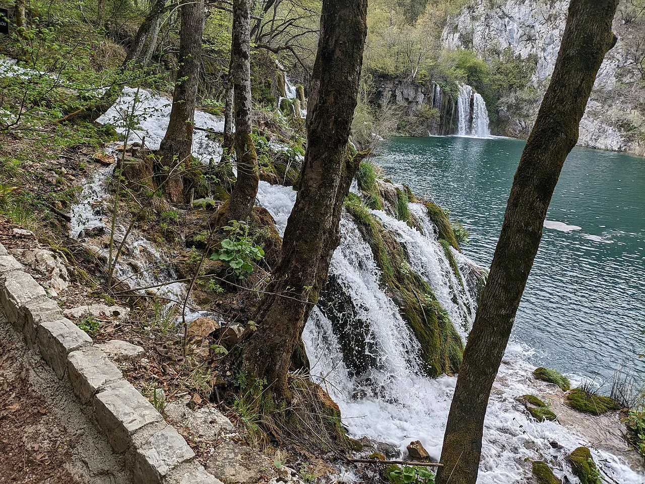 Cascades in Plitvice Lakes National Park.