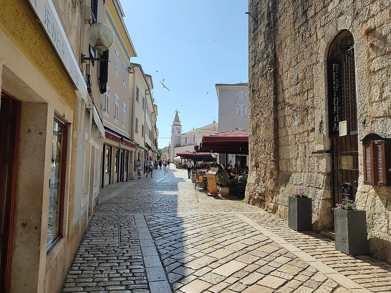 The Decumanus and the Pentagonal Tower, Poreč.