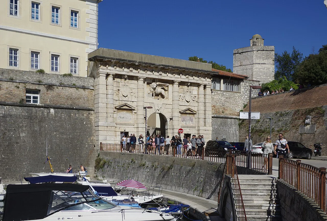 The Land Gate above Foša harbour, Zadar.