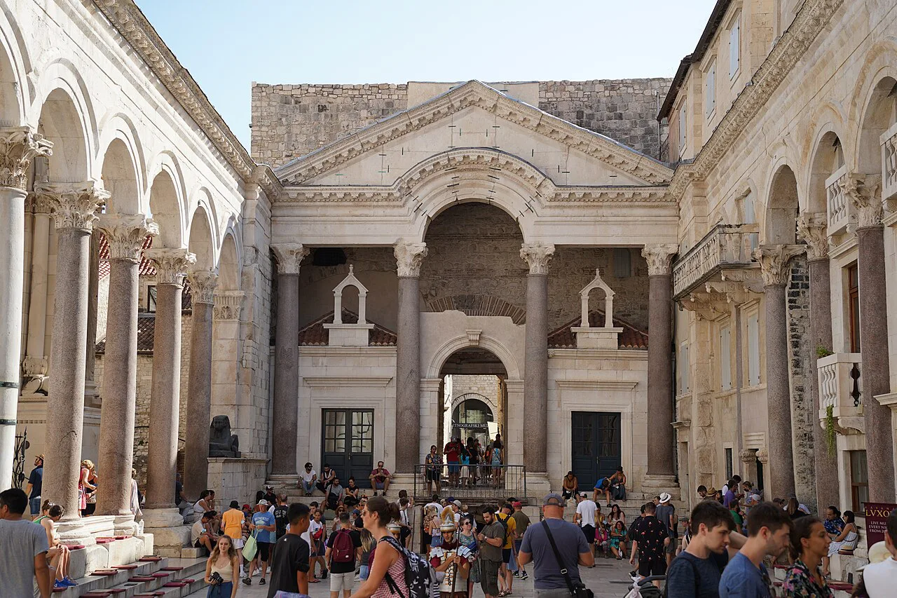 The Peristyle of Diocletian's Palace, Split.
