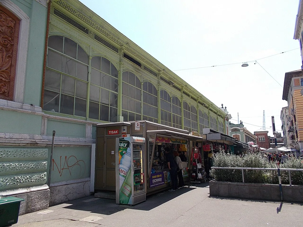 A market hall at the city market, Rijeka.