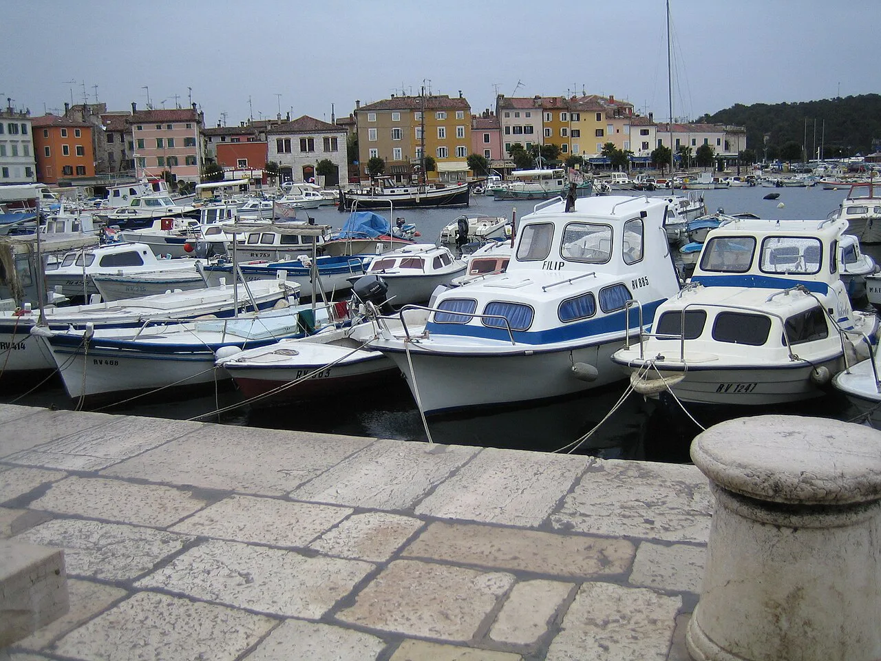 Rovinj harbour.