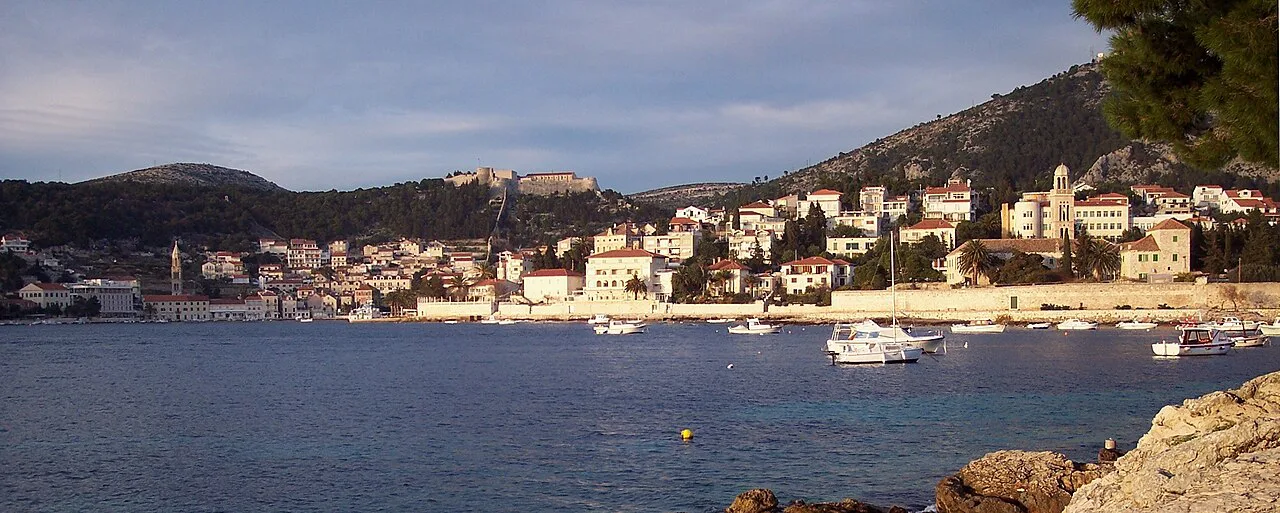 Hvar town seen from the south.